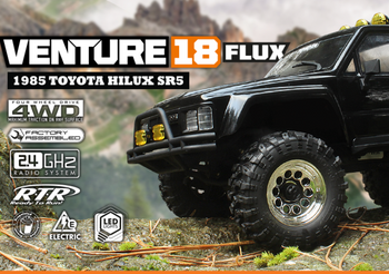 #160802 Venture18 Flux 1985 Toyota Hilux SR5 - Black