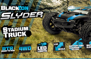 Samochód zdalnie sterowany RC #540105 Slyder ST 1/16 4WD Electric Stadium Truck - Blue Model Auto RC