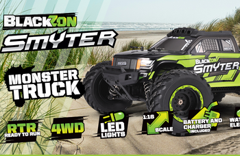 Samochód zdalnie sterowany RC #540110 Smyter MT 1/12 4WD Electric Monster Truck - Green Model Auto RC