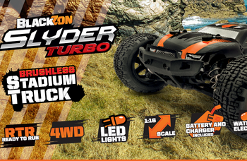 Samochód zdalnie sterowany RC #540216 Slyder ST Turbo 1/16 4WD 2S Brushless - Orange Model Auto RC