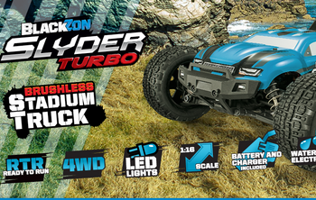 Samochód zdalnie sterowany RC #540203 Slyder ST Turbo 1/16 4WD 2S Brushless - Blue Model Auto RC