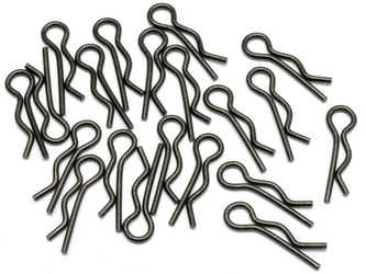 #6203 Body Clip (8Mm/Black/20Pcs)