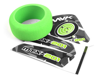 MTX-201 Transmitter Wheel Foam & Decals (Green) #150754