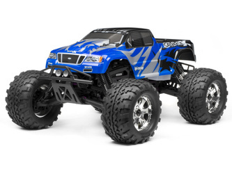 NITRO GT-2 TRUCK PAINTED BODY (BLACK/BLUE/SILVER)