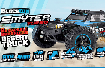 Samochód zdalnie sterowany RC #540254 Smyter DT Turbo 1/12 4WD 3S Brushless - Blue Model auto RC