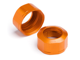 SHOCK CAP 12xM13x0.8mm (ORANGE/GROOVED/2pcs) #106633