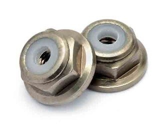 M2 FLANGED NUT (SMOKE)(10PCS)