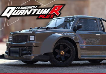 Samochód zdalnie sterowany RC #150351 QuantumR Flux 4S 1/8 4WD Race Truck - Grey Model Auto RC