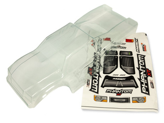 #150047 CLEAR LEXAN PHANTOM TRUCK BODY - W/ DECAL SHEET