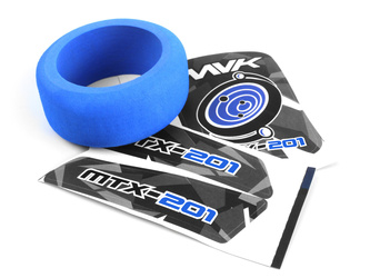 MTX-201 Transmitter Wheel Foam & Decals (Blue) #150751