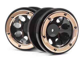 #MV25065 WHEELS W/GOLD BEADLOCKS (2PCS)