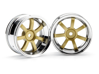 RAYS GRAM LIGHTS 57S-PRO CHROME/GOLD (6mm OFFSET)