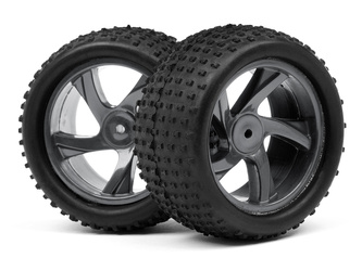 #MV28047 1/18 TRUGGY WHEEL & TYRE ASSEMBLY (ION XT)