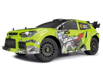 QuantumRX Rally Car Body - Fluoro Green #150364