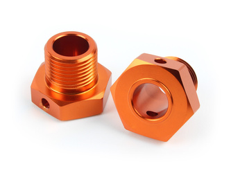 #160138 17mm Hex Hub Adaptor (Orange/2pcs)