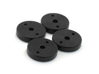 PRECISION PISTON 1.4x2 Holes (4pcs/Black) #87515