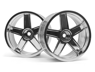 LP35 WHEEL MF TYPE CHROME (9mm OFFSET/2pcs) #33478