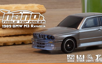 Samochód zdalnie sterowany RC #160991 nano-TTR BMW M3 Ravaglia Dark Silver Model Auto RC