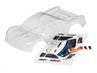 CLEAR SHORT COURSE BODY WITH DECALS (ION SC) #MV28073
