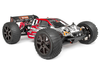 Clear Trophy Truggy Body W/Window Masks And Decals #101779