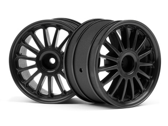 WR8 Tarmac Wheel Black (2.2inch57X35Mm/2Pcs) #107972