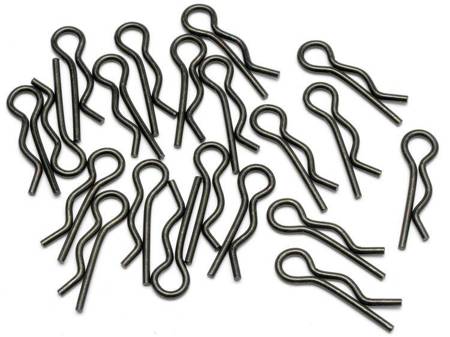 Body Clip (8Mm/Black/20Pcs) #6203