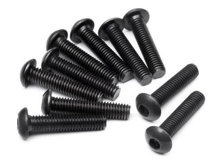 Button Head Screw M3X14Mm (Hex Socket/10Pcs) #100559