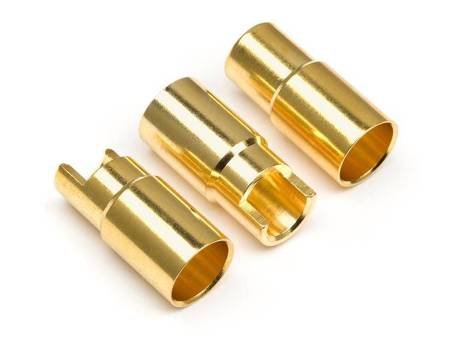 Female Gold Connectors (6.0Mm Dia) (3 Pcs) #101953