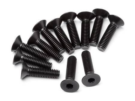 Flat Head Screw M4x16mm 12 Pcs #MV24072