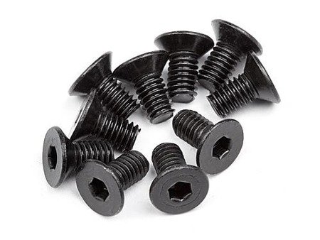 Flat Head Screw M4x8mm (12 Pcs) #MV27049