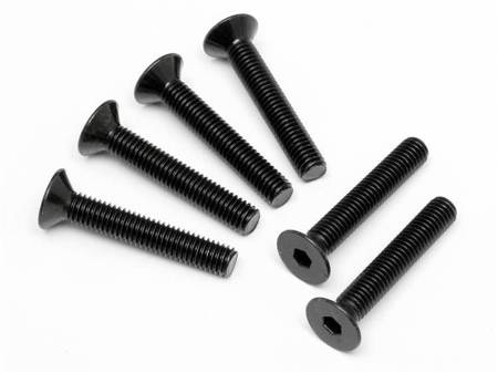 Flat Head Screw M5X30Mm (Hex Socket/6Pcs) #94735