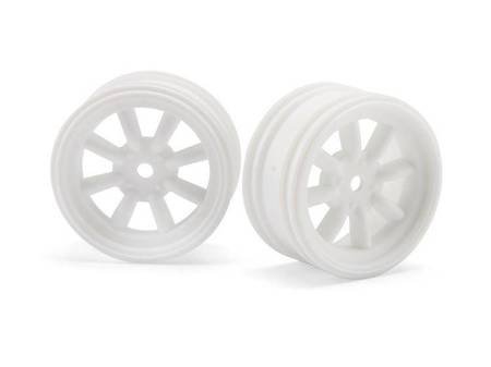 Mx60 8 Spoke Wheel White (0Mm Offset/2Pcs)