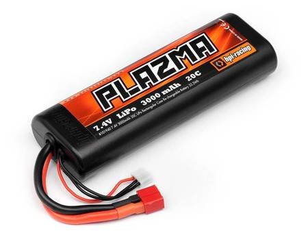 Plazma 7.4V 3000Mah 20C Lipo Rnd Case S.Pack 22.2W #101940