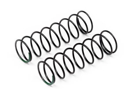 SHOCK SPRING FRONT SOFT 1.3X60X8.5 (GREEN/2PCS) #MV29136