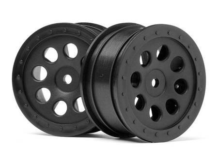 St-8 Wheel Black (0Mm Offset/2Pcs) #103039